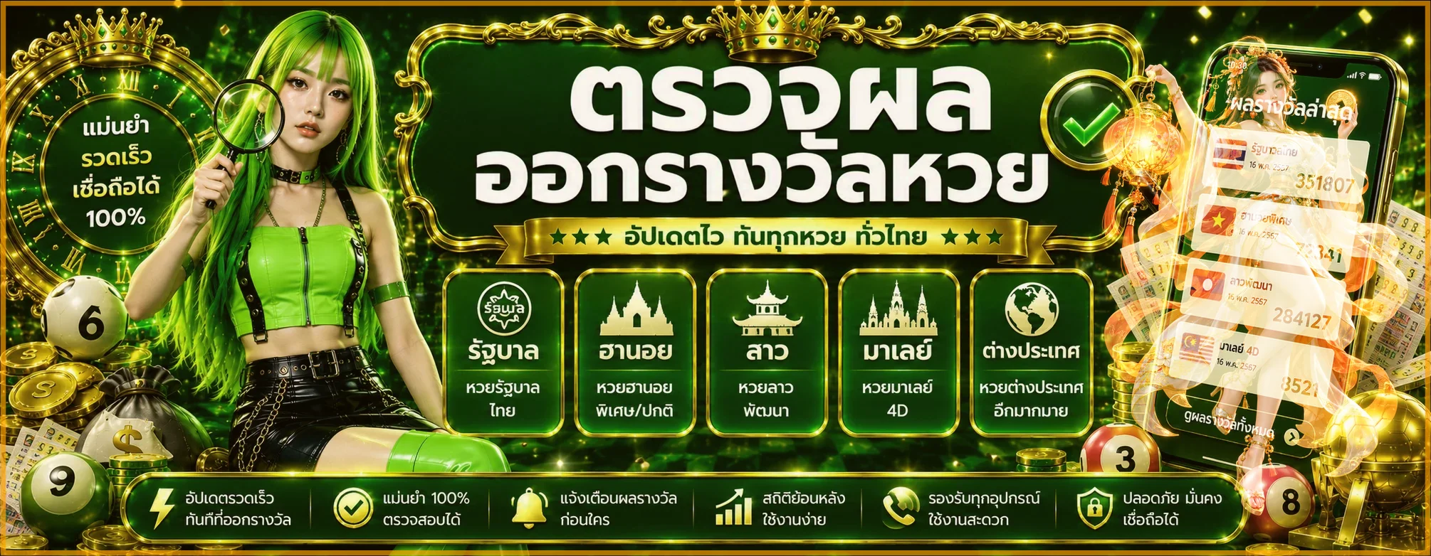 ภาพตรวจผลหวย LOKI789 และประเภทเลข